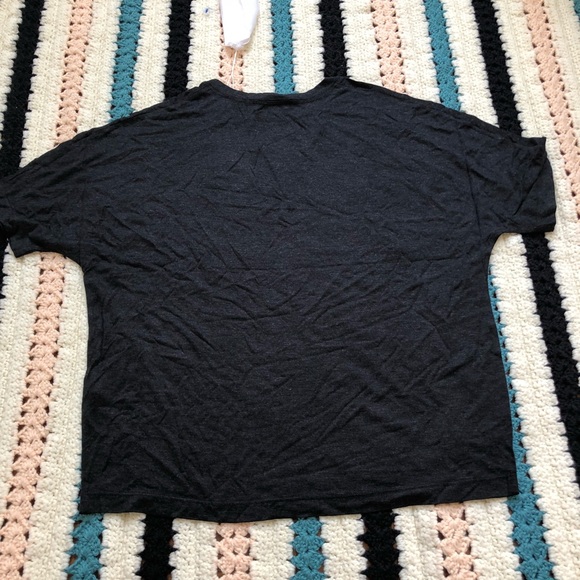 VINCE short Sleeve Dolman Tee Heather Black - Picture 4 of 7
